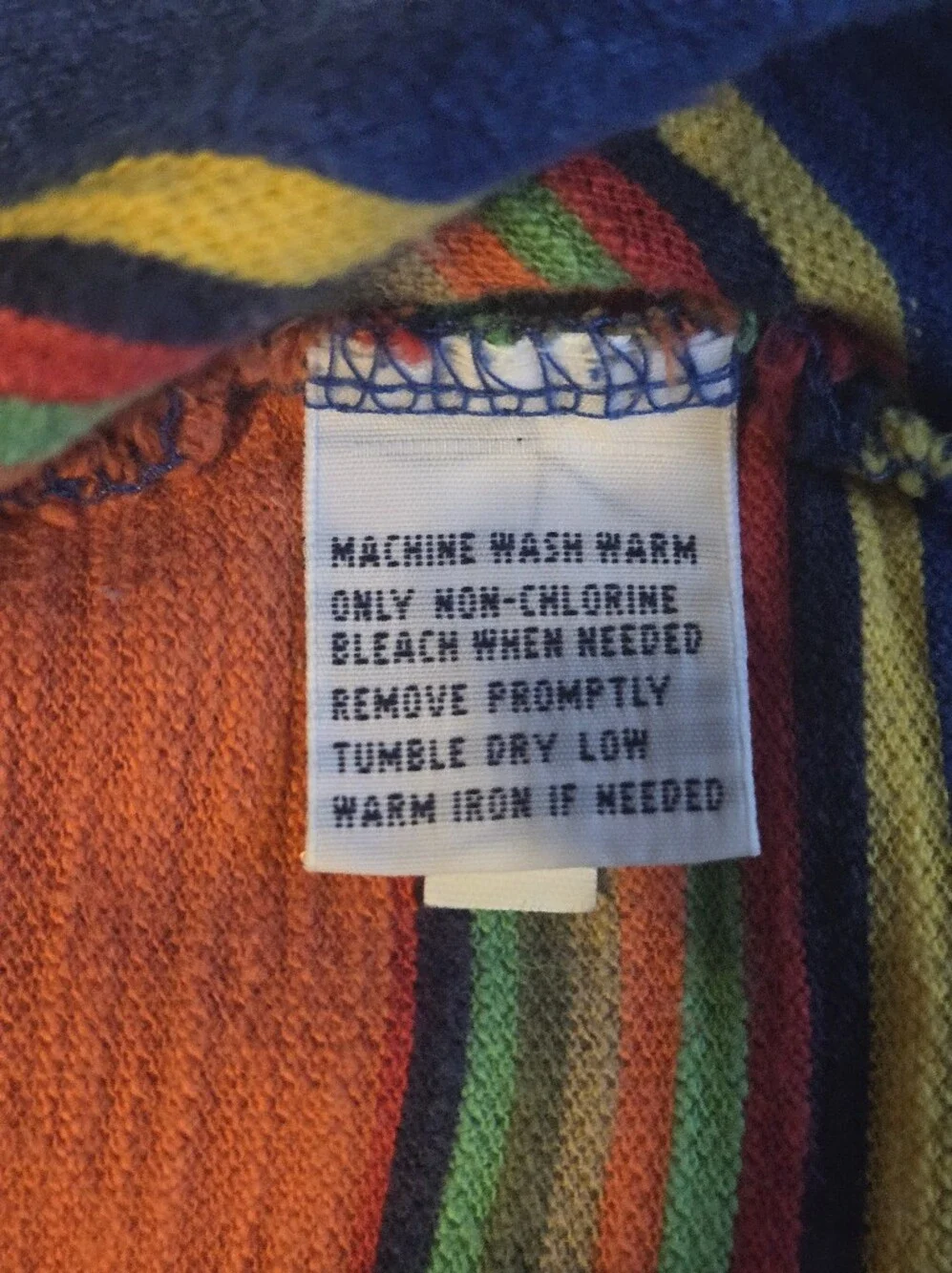 Vintage 90s Polo Ralph Lauren Serape Stripe Polo Shirt Mens XLT TALL